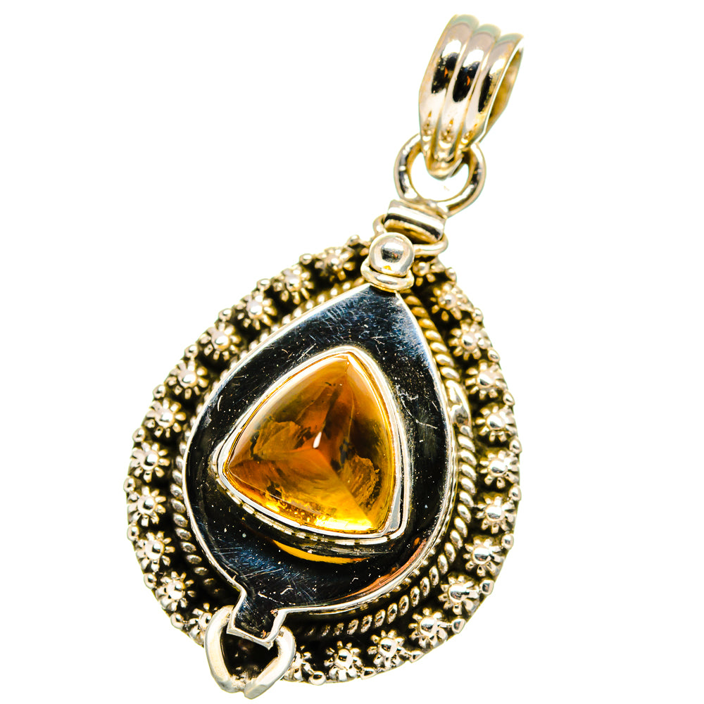 Citrine Pendants handcrafted by Ana Silver Co - PD15080