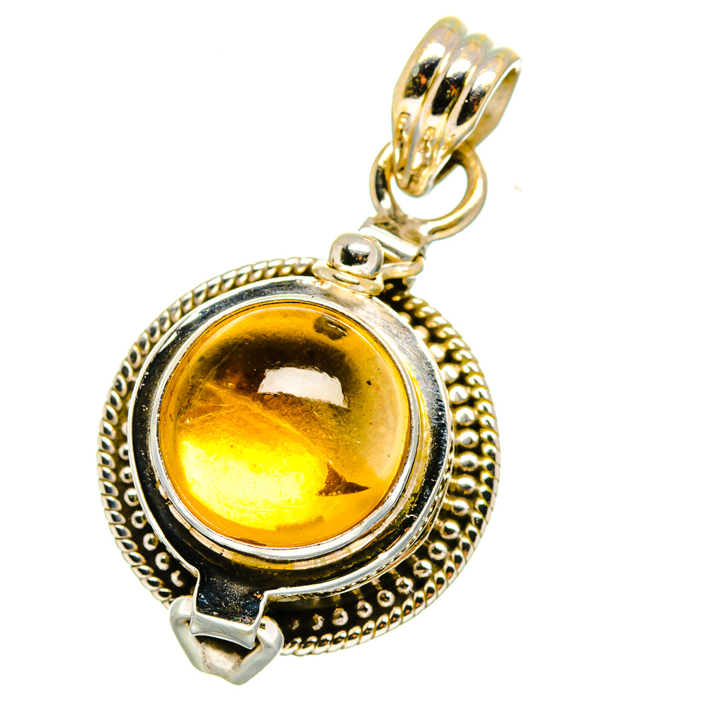Citrine Pendants handcrafted by Ana Silver Co - PD15084