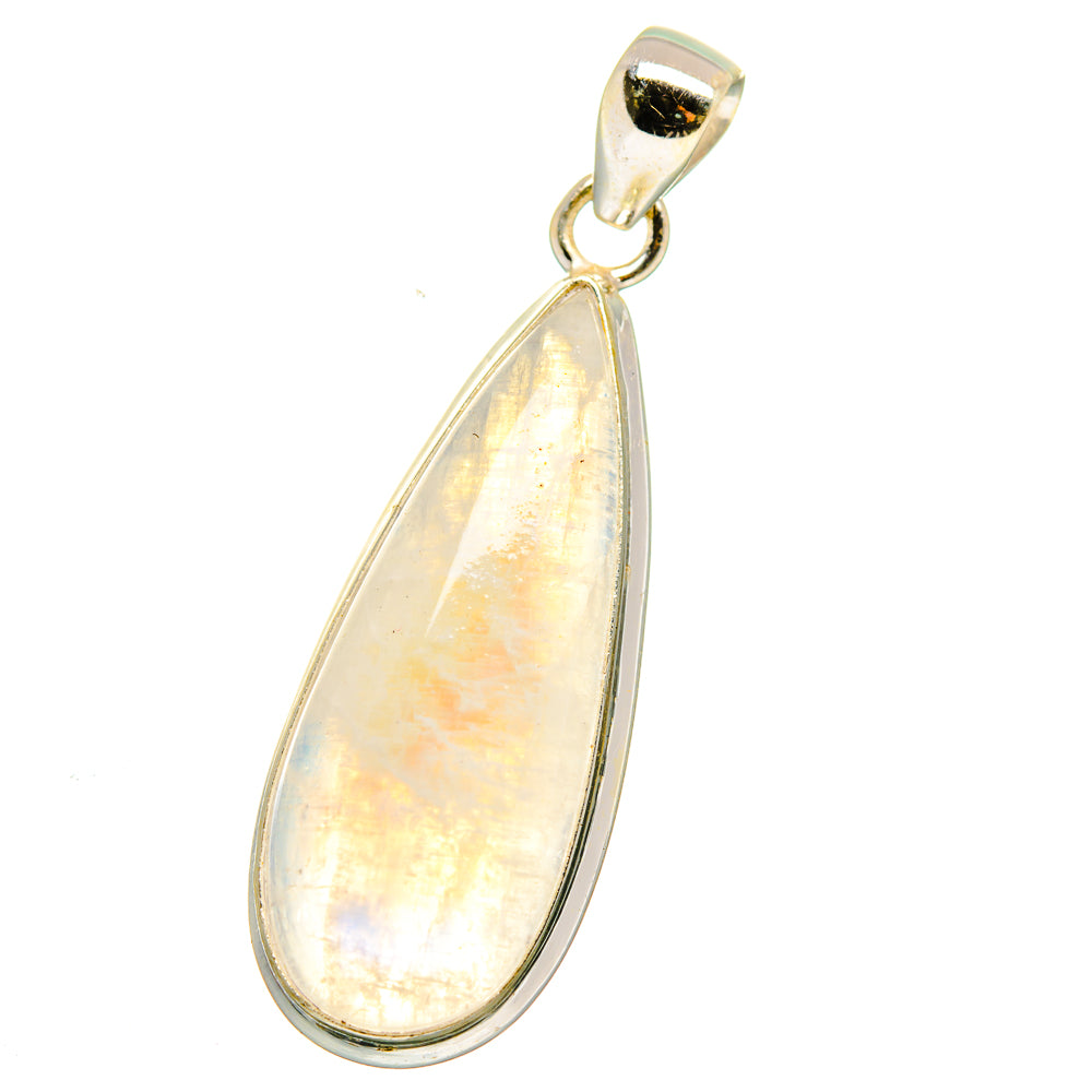 Rainbow Moonstone Pendants handcrafted by Ana Silver Co - PD15128