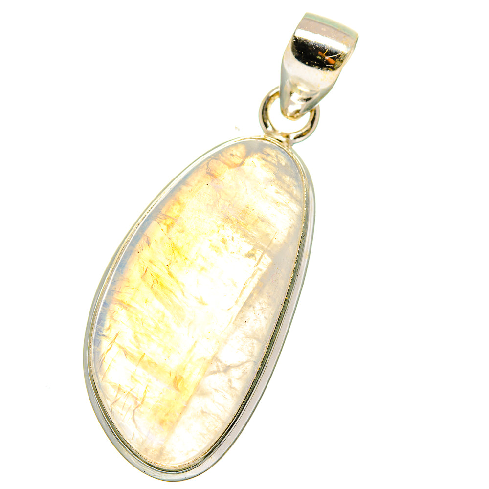 Rainbow Moonstone Pendants handcrafted by Ana Silver Co - PD15135