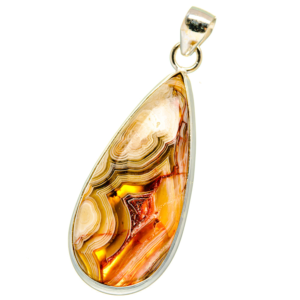 Laguna Lace Agate Pendants handcrafted by Ana Silver Co - PD15303