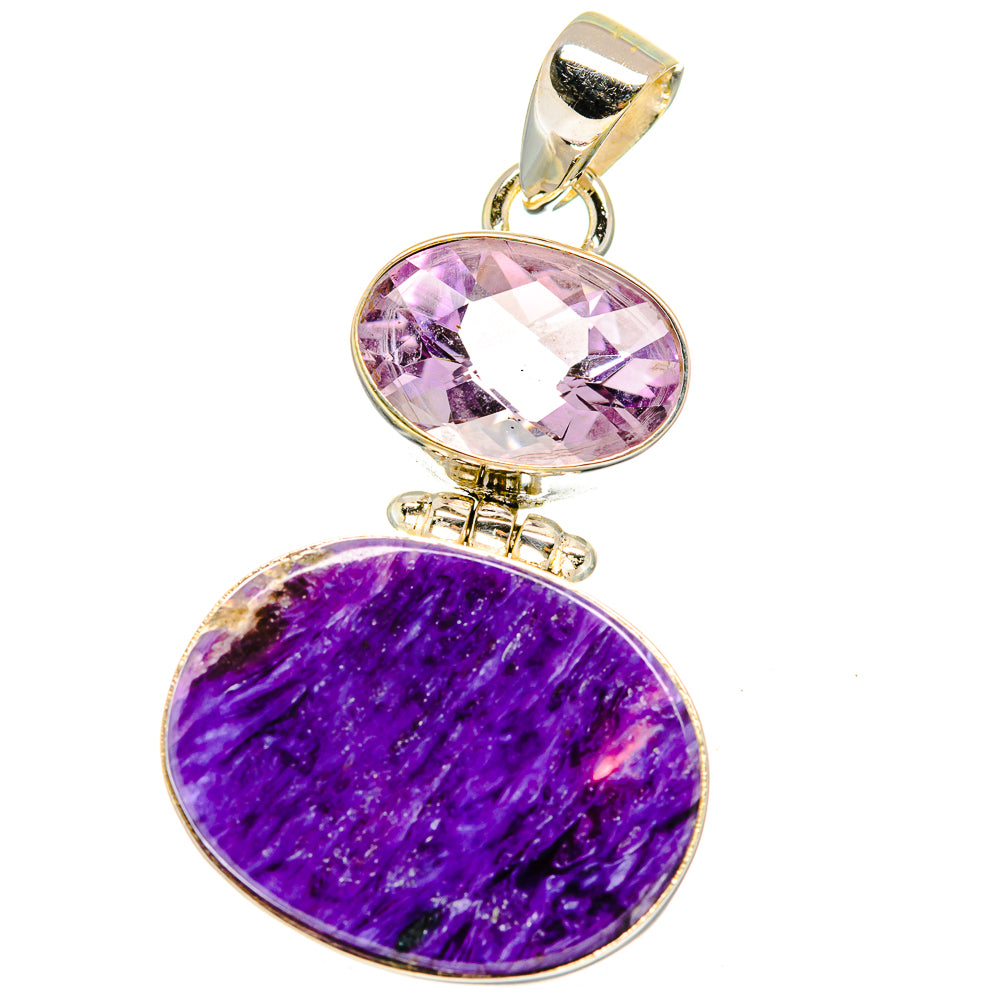 Charoite Pendants handcrafted by Ana Silver Co - PD15429
