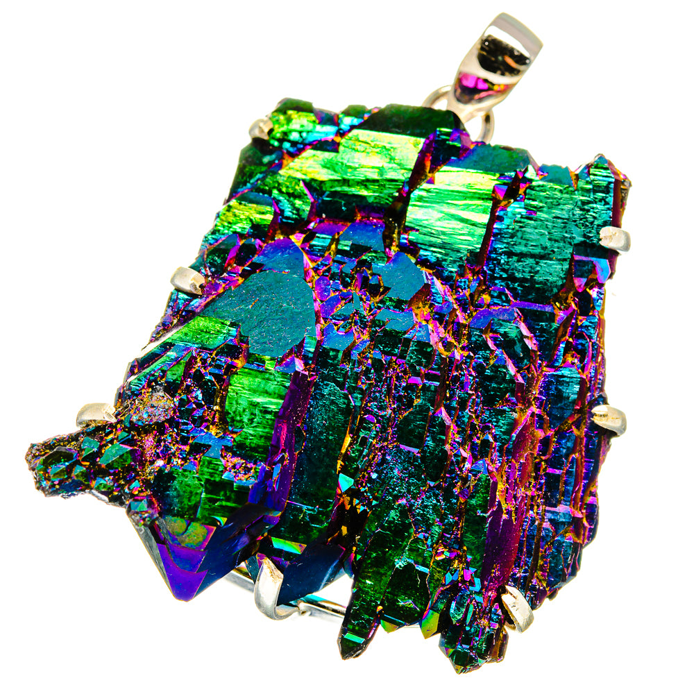 Titanium Sunshine Druzy Pendants handcrafted by Ana Silver Co - PD15499