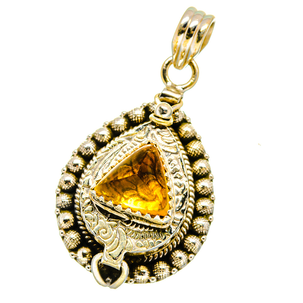 Citrine Pendants handcrafted by Ana Silver Co - PD15513