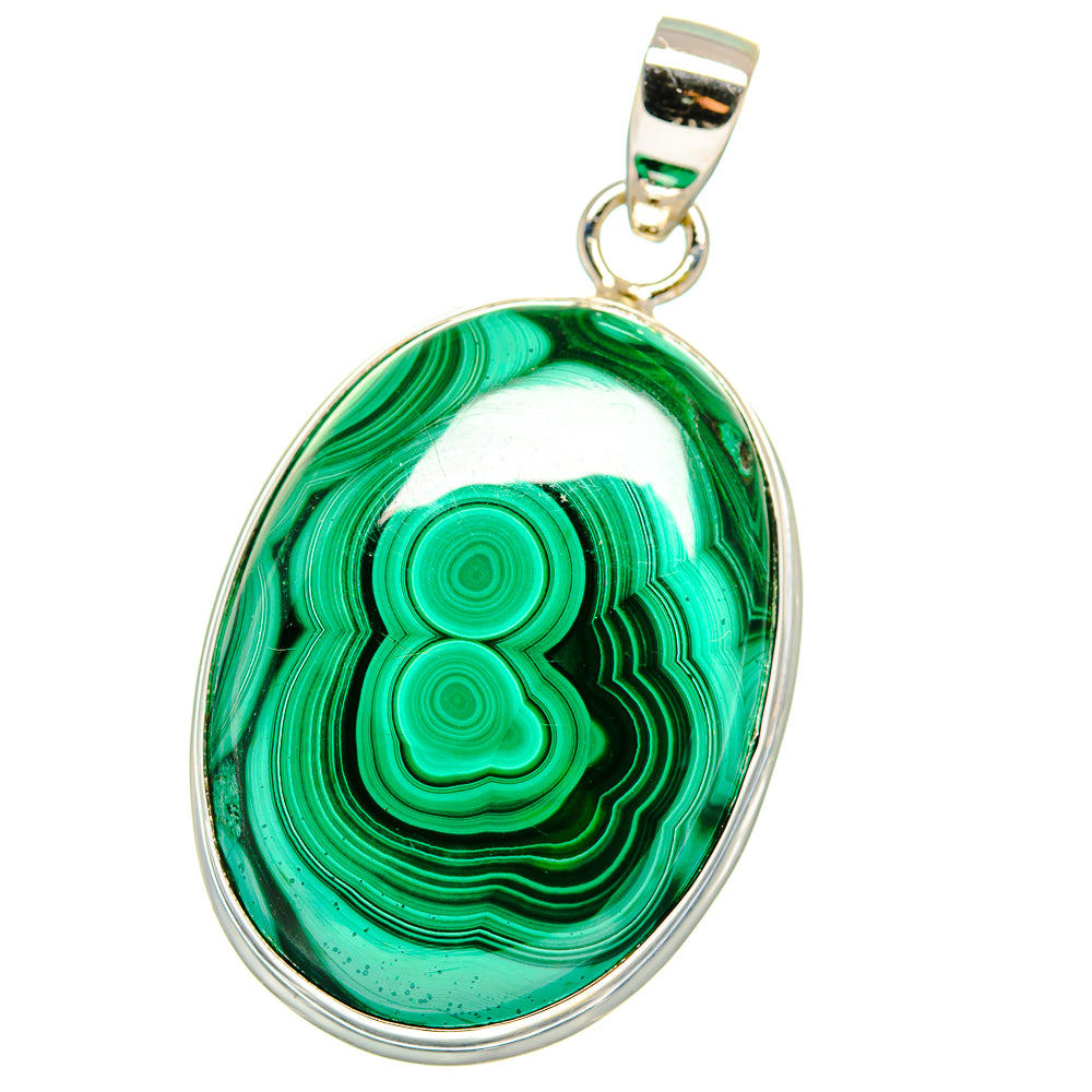 Malachite Pendants handcrafted by Ana Silver Co - PD15528
