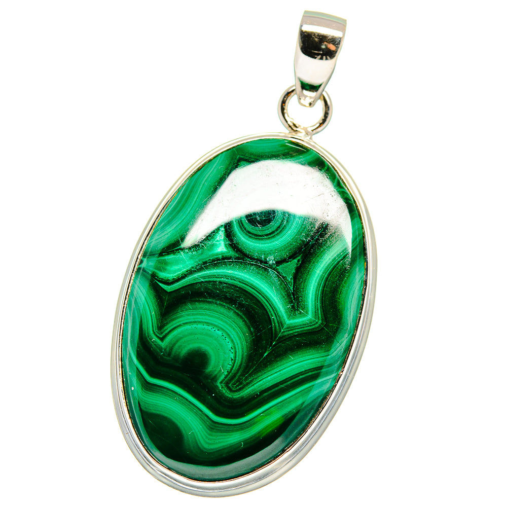 Malachite Pendants handcrafted by Ana Silver Co - PD15530