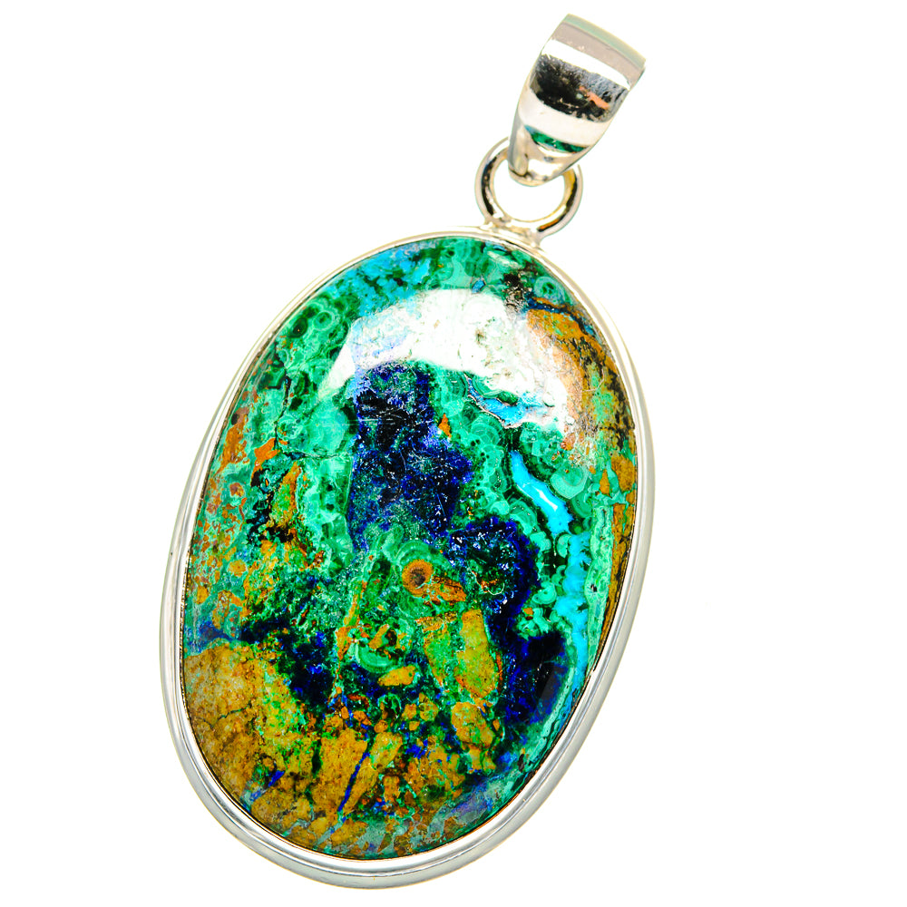 Chrysocolla Pendants handcrafted by Ana Silver Co - PD15539