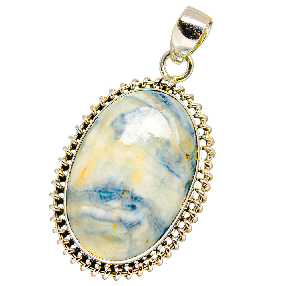 Blue Scheelite Pendants handcrafted by Ana Silver Co - PD15570