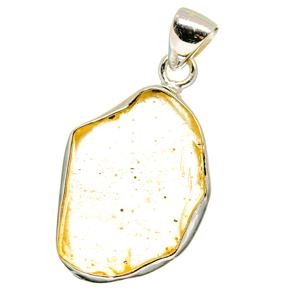 Libyan Desert Glass Pendants handcrafted by Ana Silver Co - PD15577