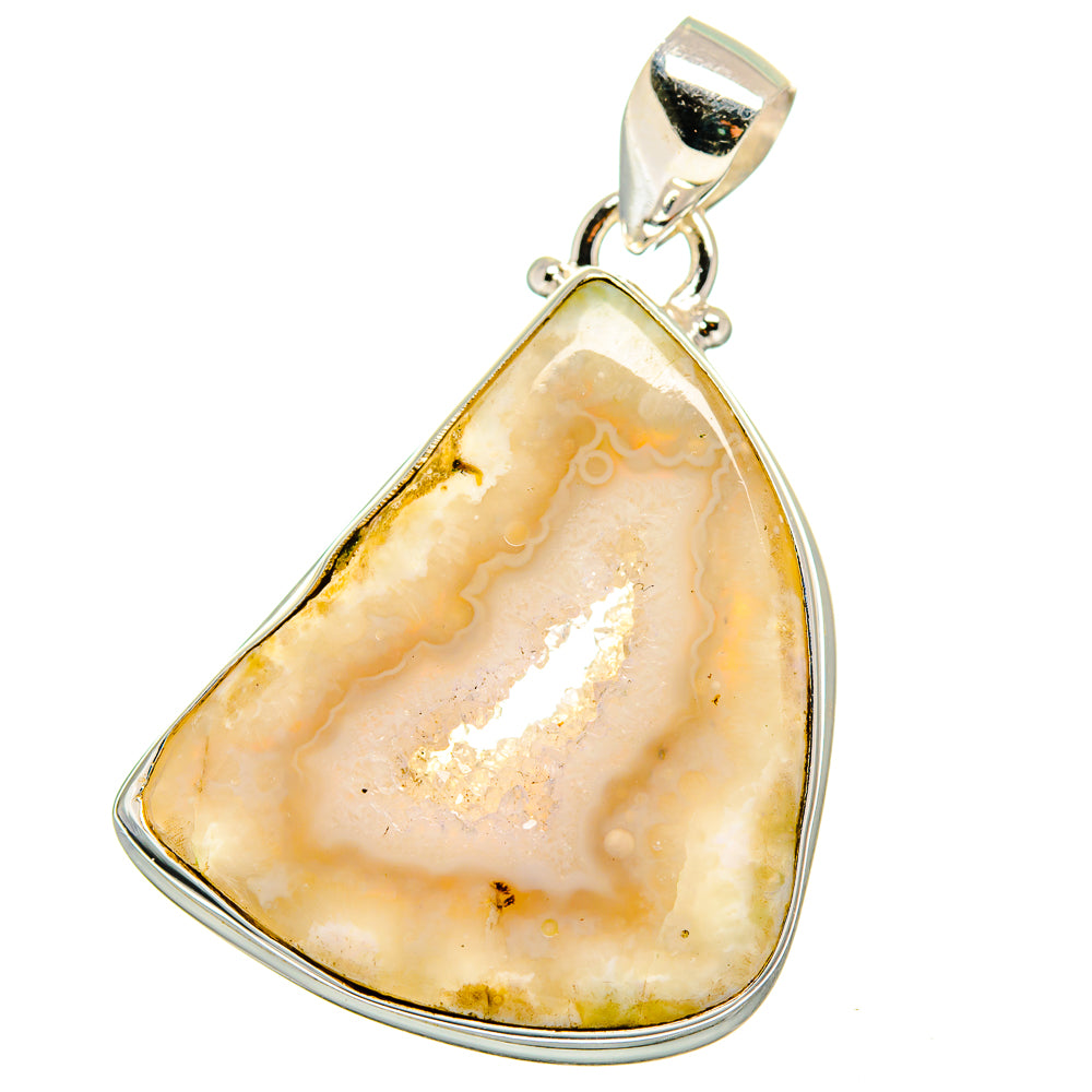 Geode Slice Pendants handcrafted by Ana Silver Co - PD15592 - Photo 2