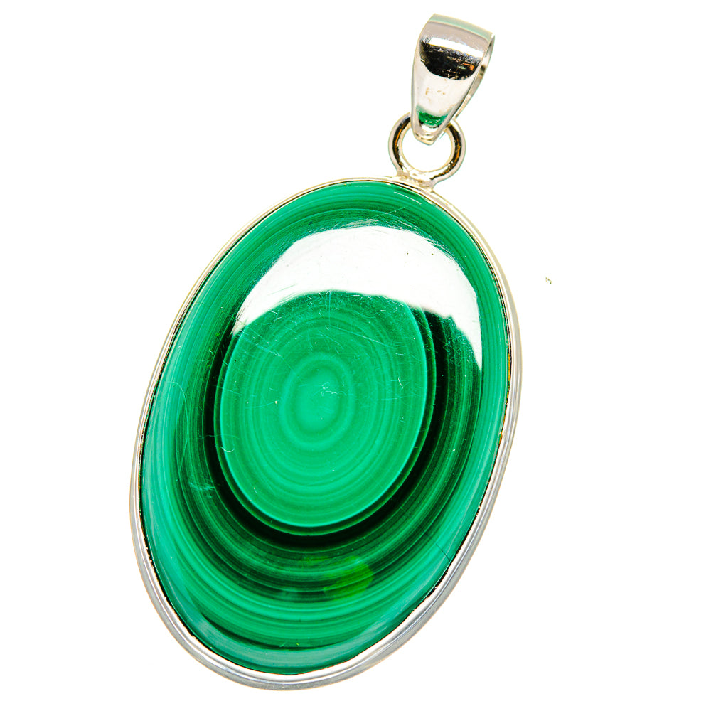 Malachite Pendants handcrafted by Ana Silver Co - PD15678