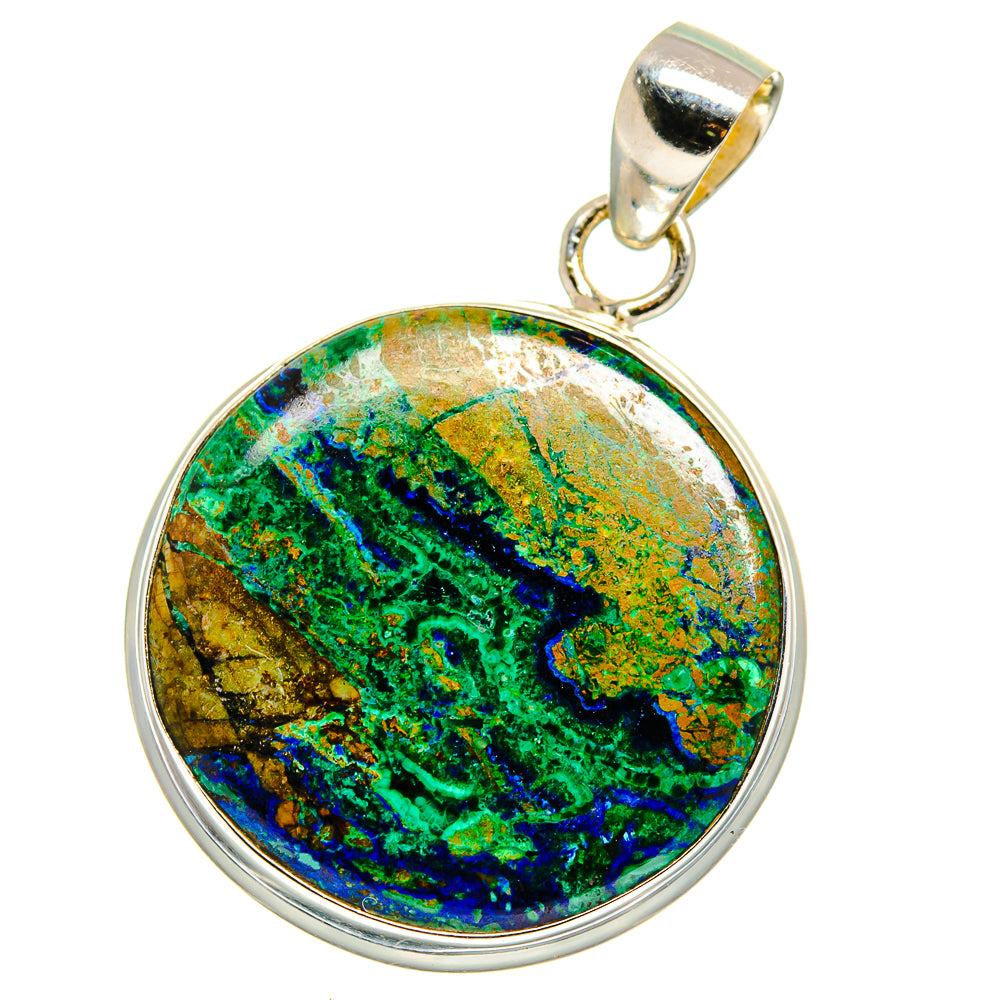 Azurite Malachite Pendants handcrafted by Ana Silver Co - PD15682