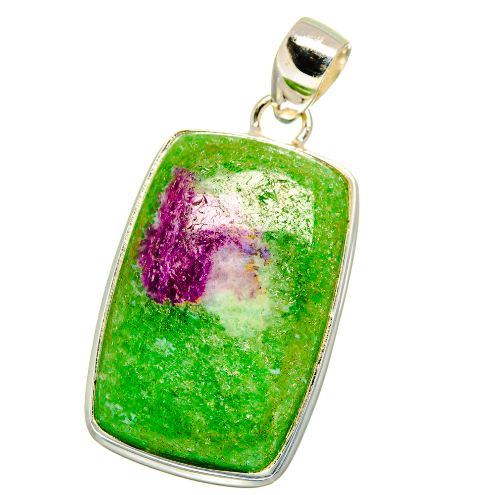 Ruby Zoisite Pendants handcrafted by Ana Silver Co - PD15687