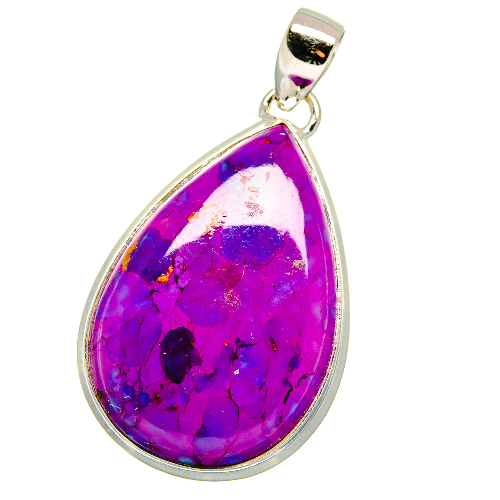 Purple Copper Composite Turquoise Pendants handcrafted by Ana Silver Co - PD15713