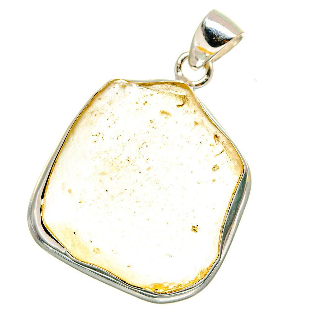 Libyan Desert Glass Pendants handcrafted by Ana Silver Co - PD15745