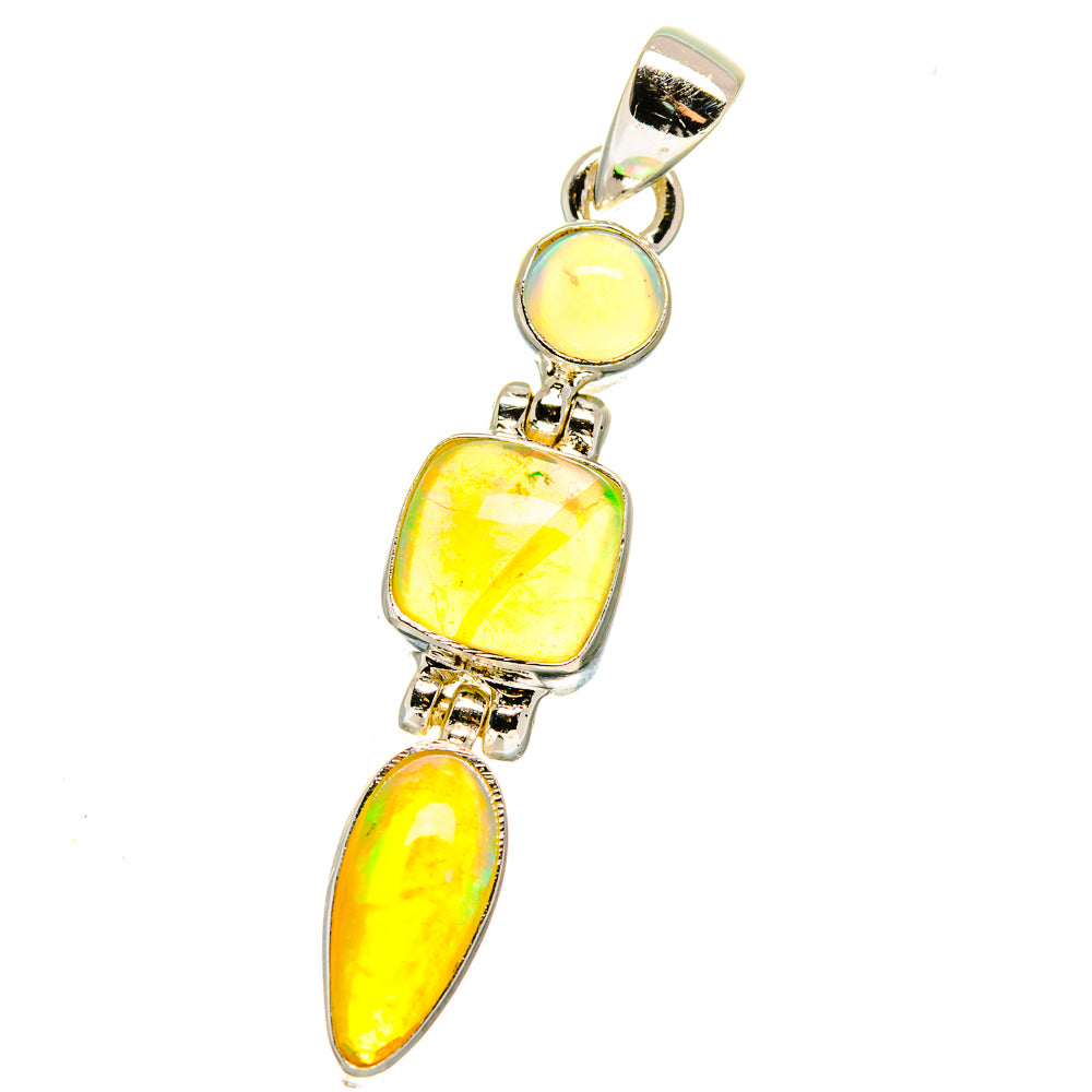 Ethiopian Opal Pendants handcrafted by Ana Silver Co - PD15816
