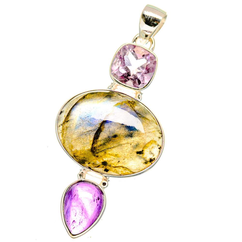 Labradorite Pendants handcrafted by Ana Silver Co - PD15886