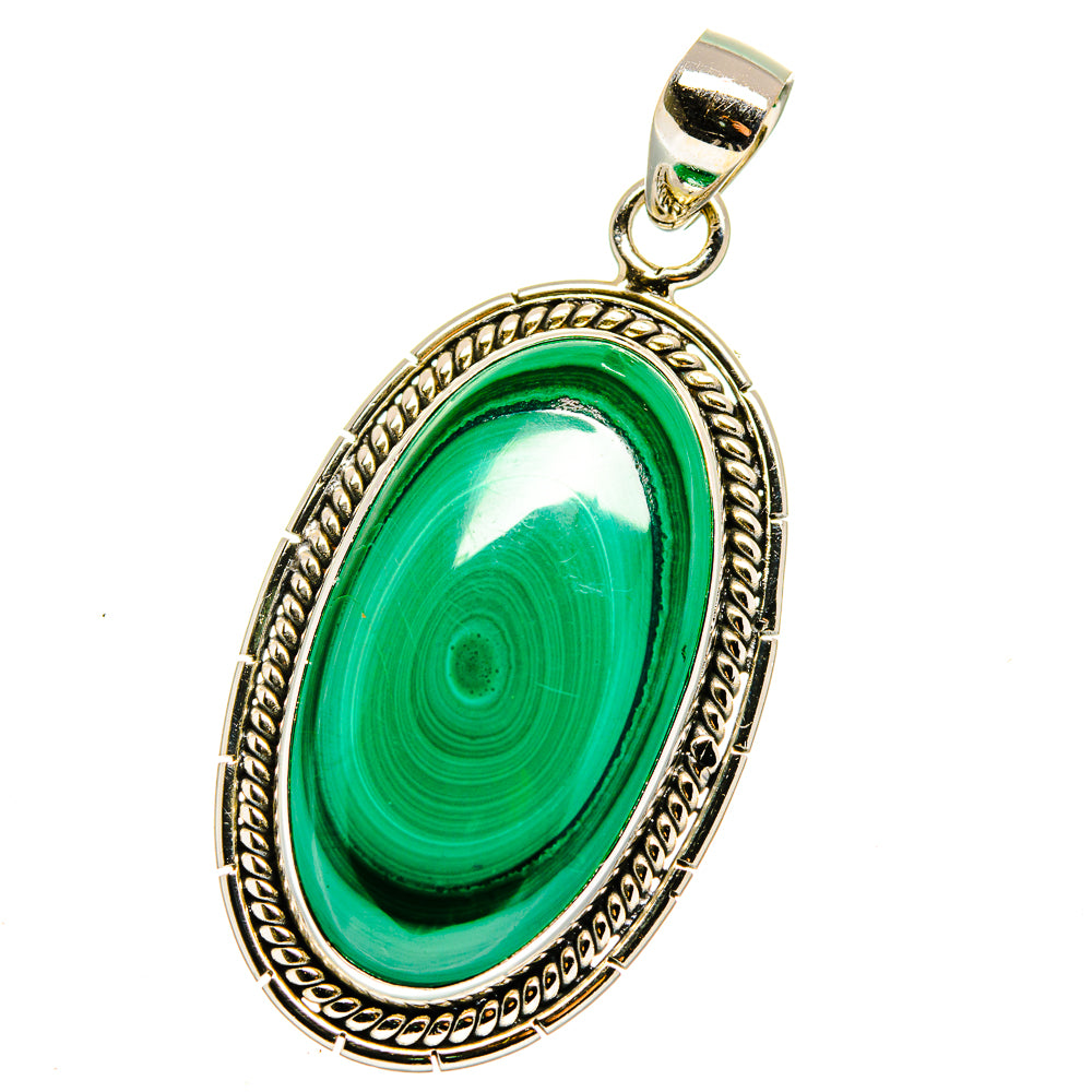 Malachite Pendants handcrafted by Ana Silver Co - PD15915