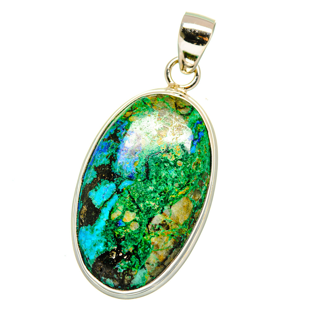 Azurite Malachite Pendants handcrafted by Ana Silver Co - PD15922