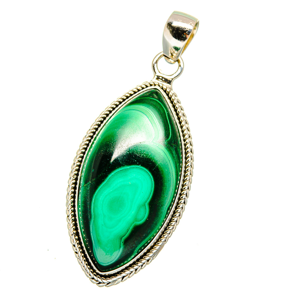 Malachite Pendants handcrafted by Ana Silver Co - PD15974