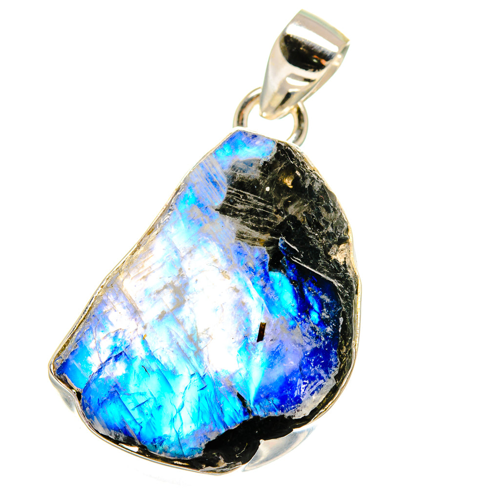 Rainbow Moonstone Pendants handcrafted by Ana Silver Co - PD15992