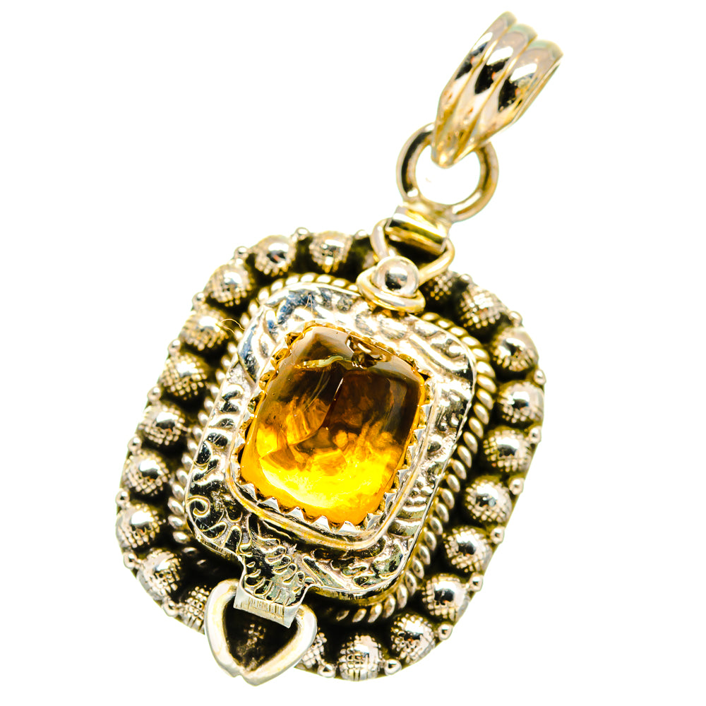 Citrine Pendants handcrafted by Ana Silver Co - PD16014