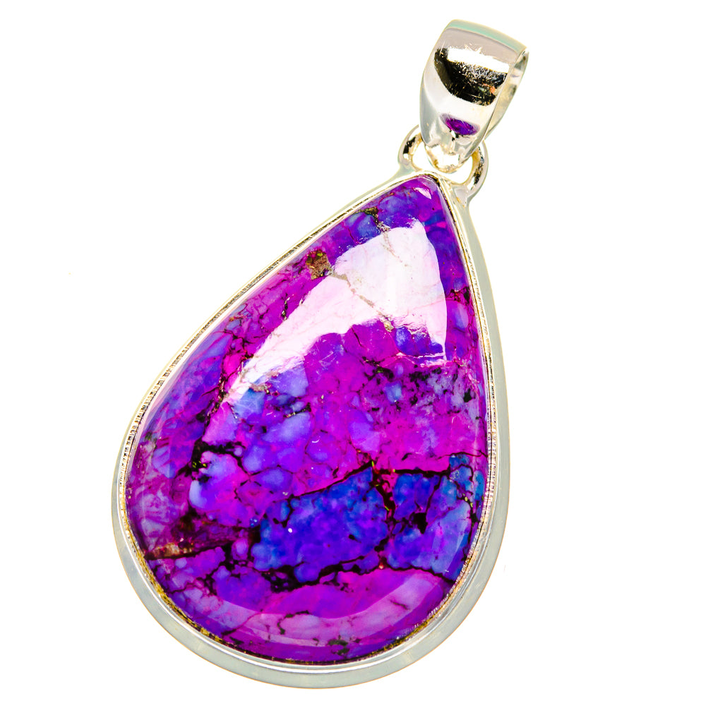 Purple Copper Composite Turquoise Pendants handcrafted by Ana Silver Co - PD16050