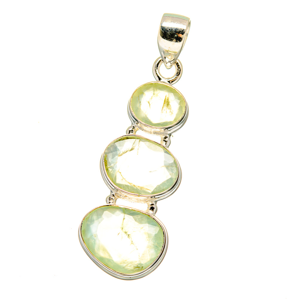 Prehnite Pendants handcrafted by Ana Silver Co - PD16069 - Photo 2