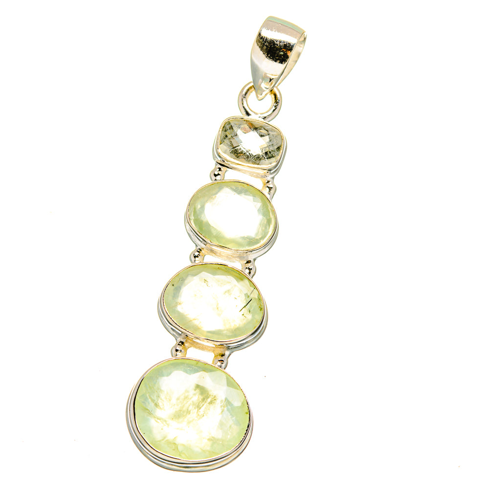 Prehnite Pendants handcrafted by Ana Silver Co - PD16071 - Photo 2
