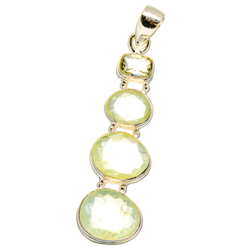 Prehnite Pendants handcrafted by Ana Silver Co - PD16080