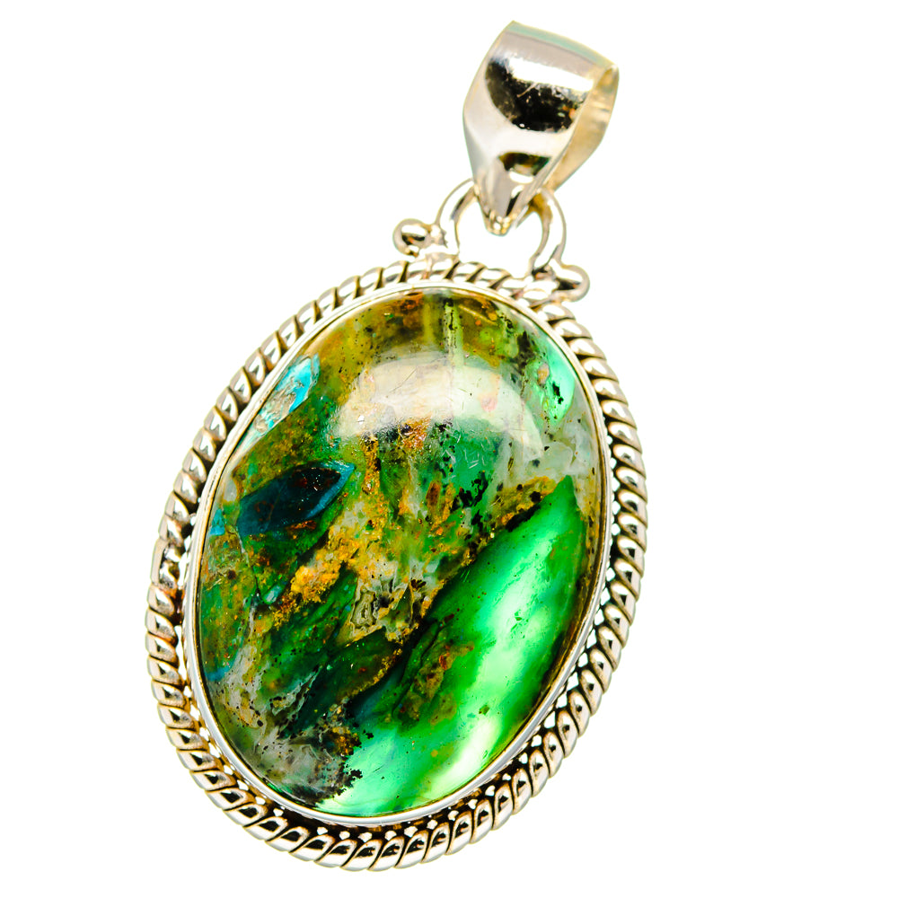 Peruvian Opal Pendants handcrafted by Ana Silver Co - PD16094