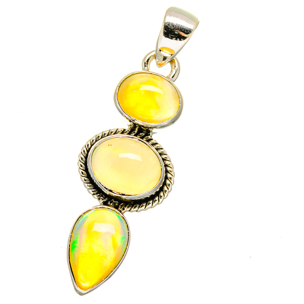 Ethiopian Opal Pendants handcrafted by Ana Silver Co - PD16126
