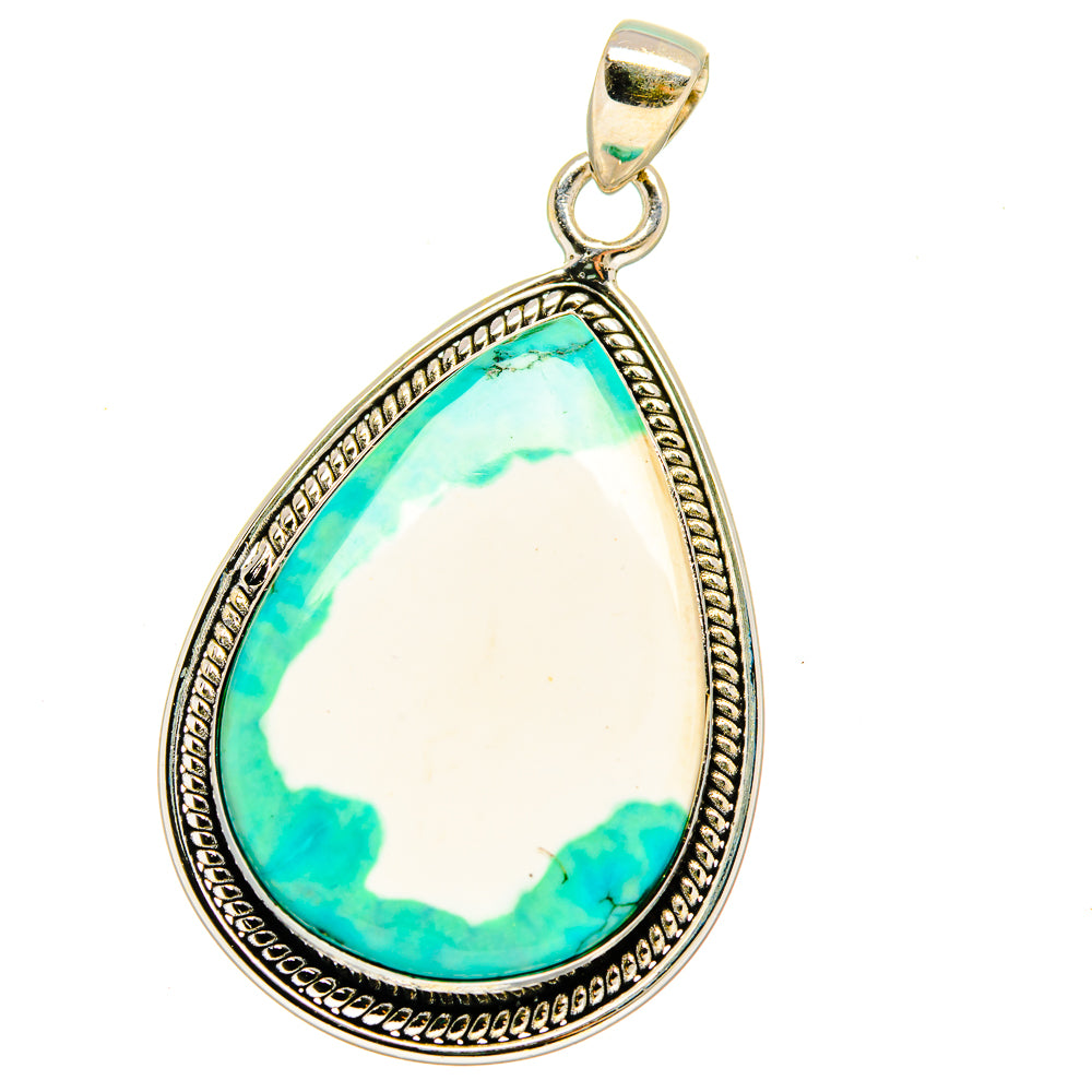 Green Howlite Pendants handcrafted by Ana Silver Co - PD16139