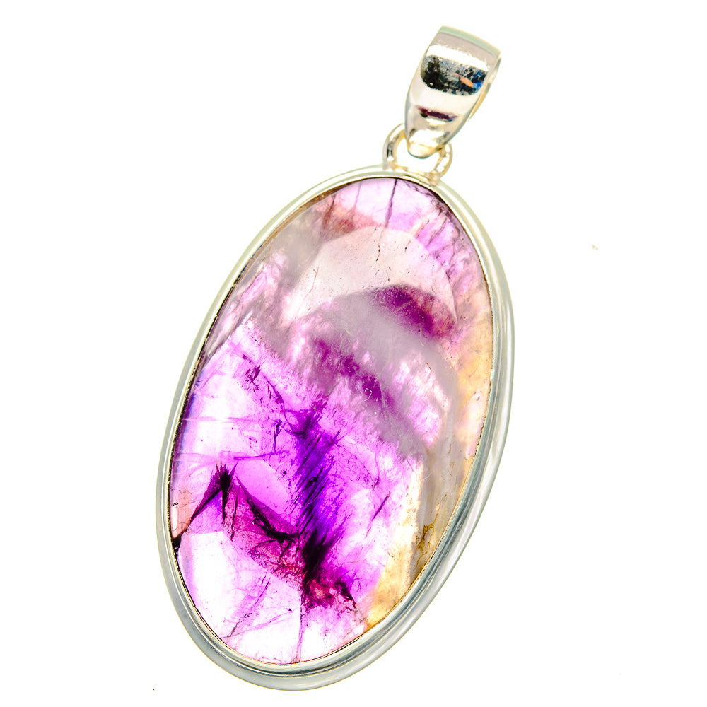 Chevron Amethyst Pendants handcrafted by Ana Silver Co - PD16203