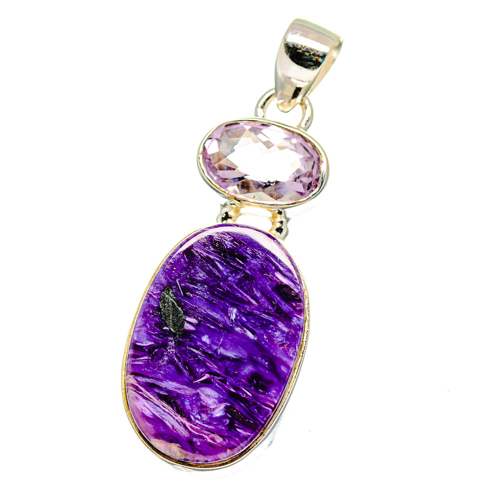 Charoite Pendants handcrafted by Ana Silver Co - PD16284