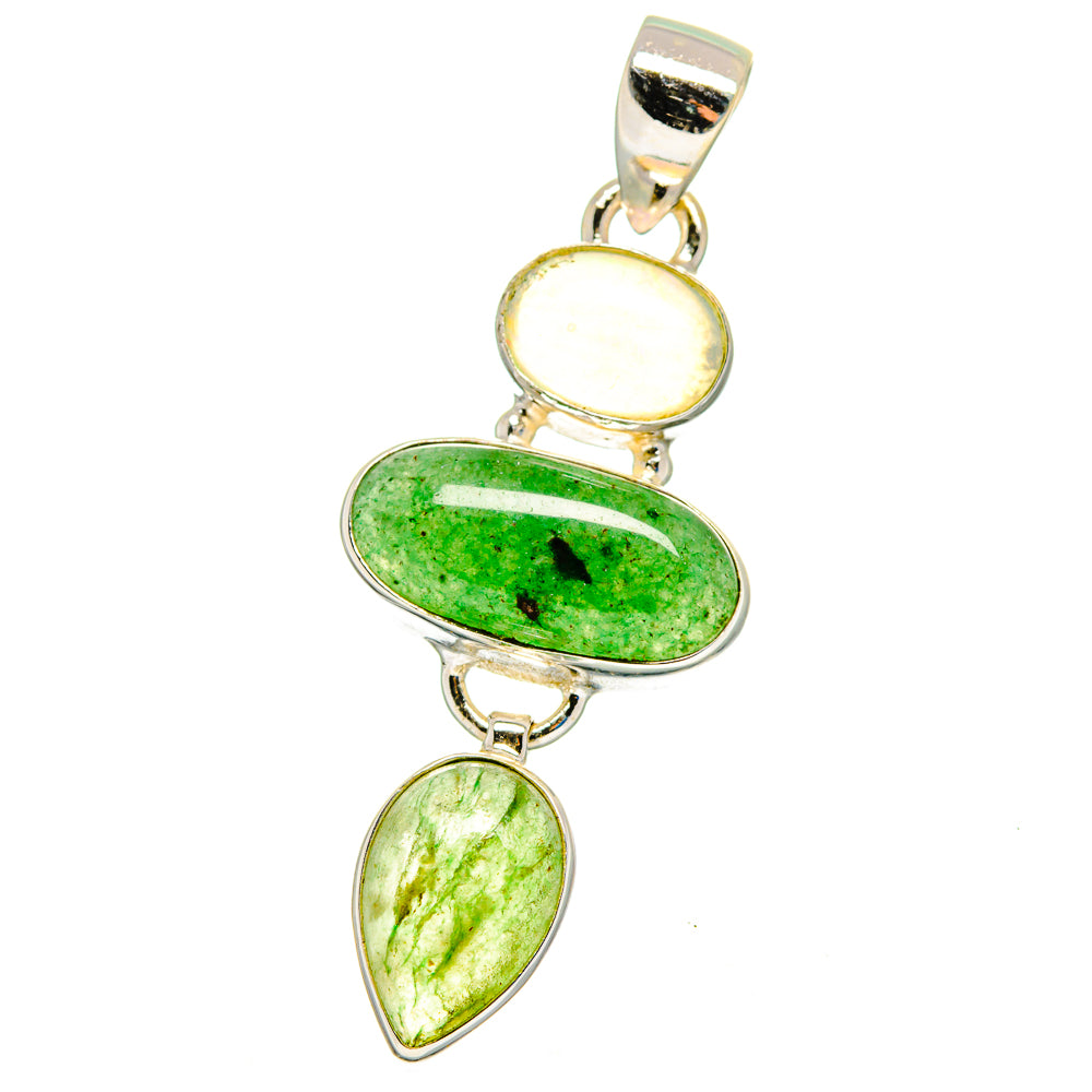 Green Aventurine Pendants handcrafted by Ana Silver Co - PD16314