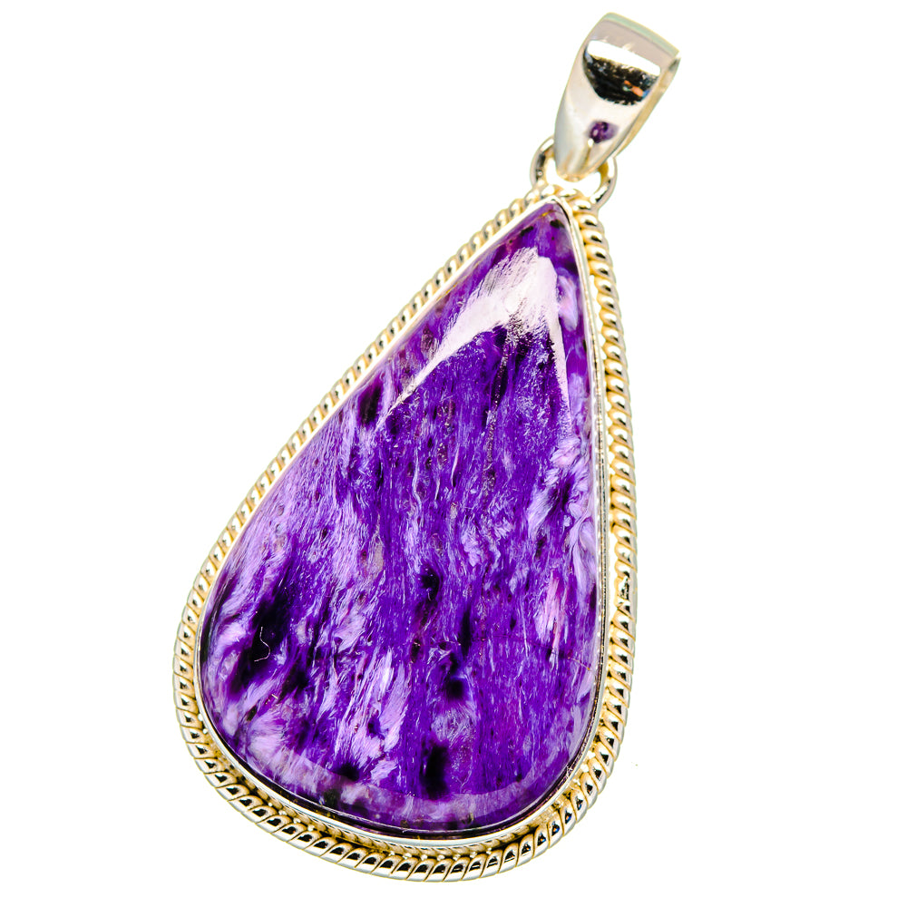 Charoite Pendants handcrafted by Ana Silver Co - PD16321