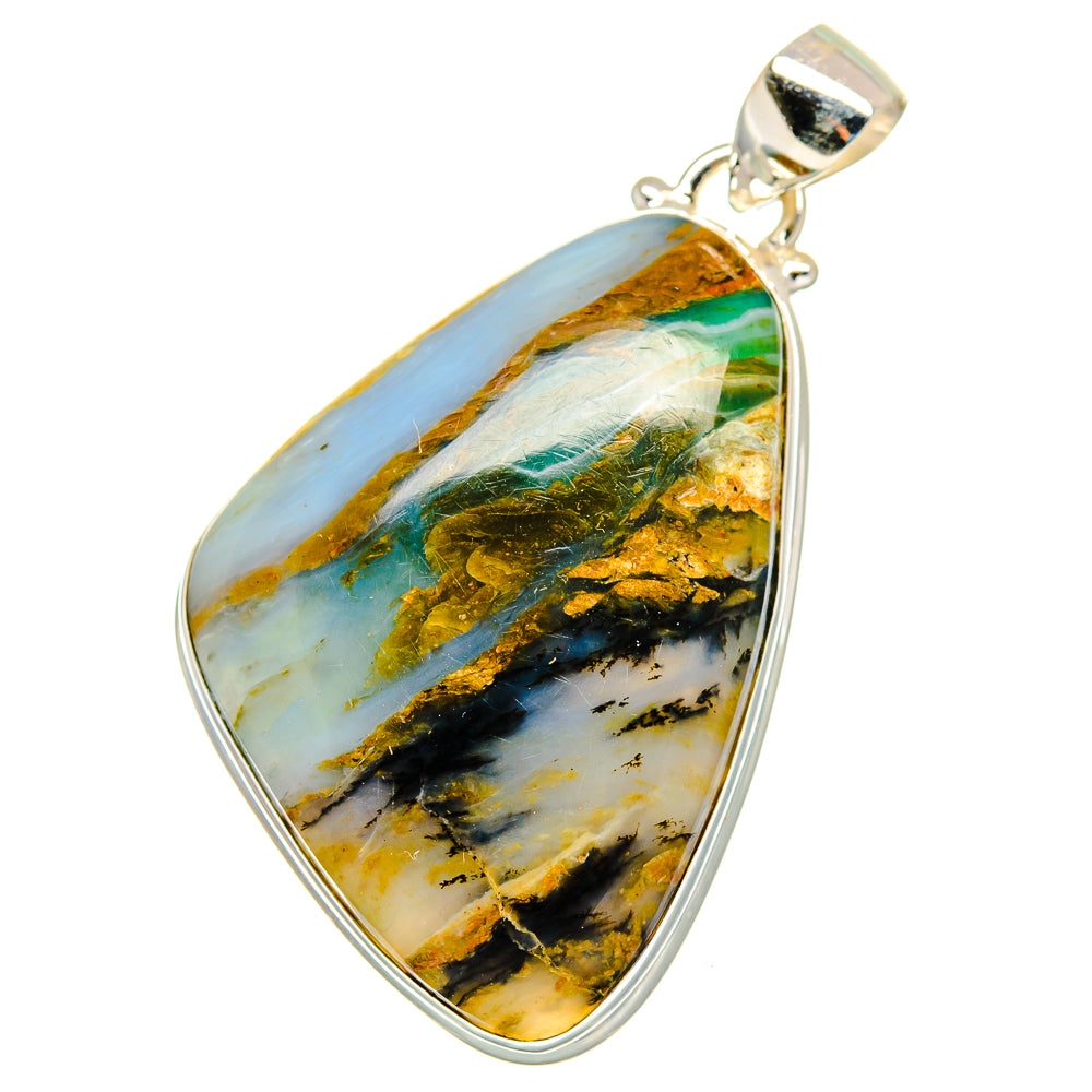 Peruvian Opal Pendants handcrafted by Ana Silver Co - PD16322