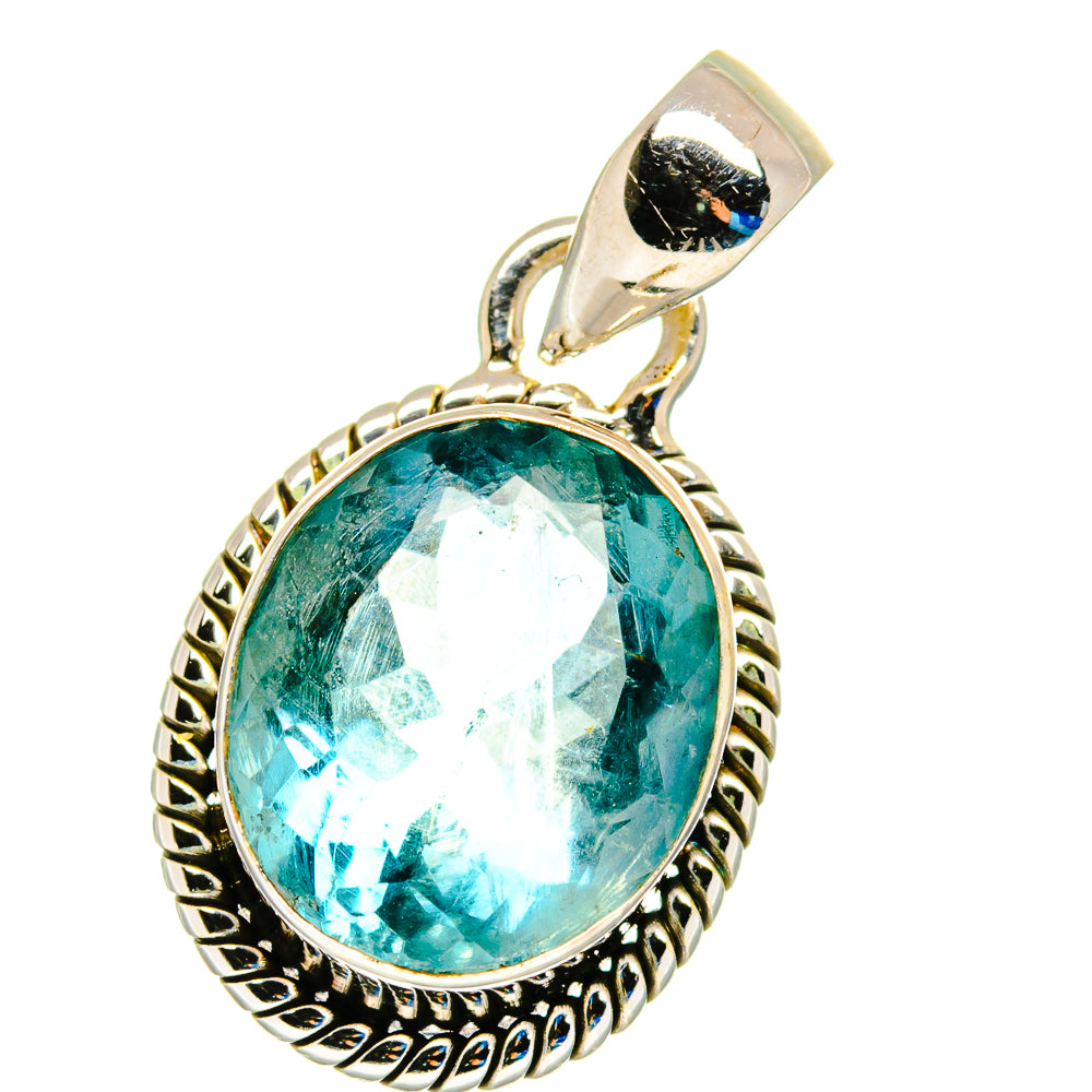 Blue Fluorite Pendants handcrafted by Ana Silver Co - PD16329