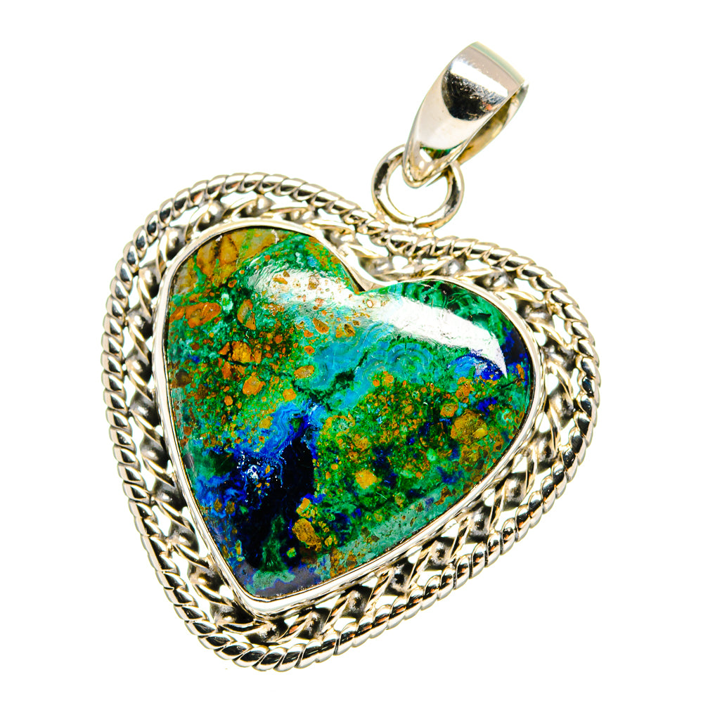 Azurite Malachite Pendants handcrafted by Ana Silver Co - PD16390
