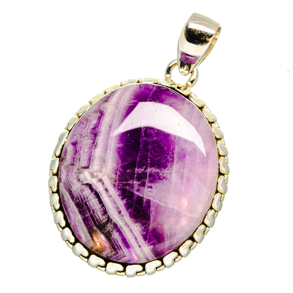 Chevron Amethyst Pendants handcrafted by Ana Silver Co - PD16415