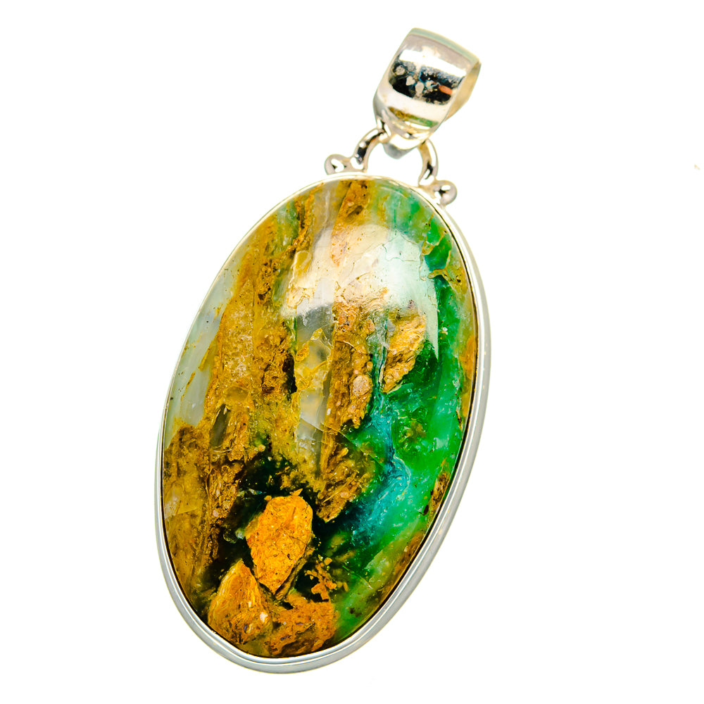 Peruvian Opal Pendants handcrafted by Ana Silver Co - PD16540