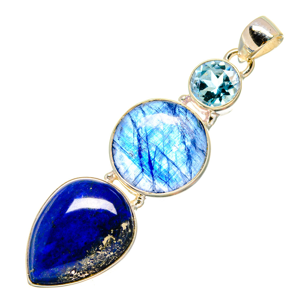 Lapis Lazuli Pendants handcrafted by Ana Silver Co - PD16662