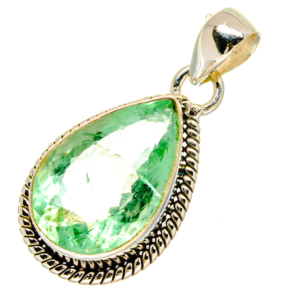 Green Fluorite Pendants handcrafted by Ana Silver Co - PD16665