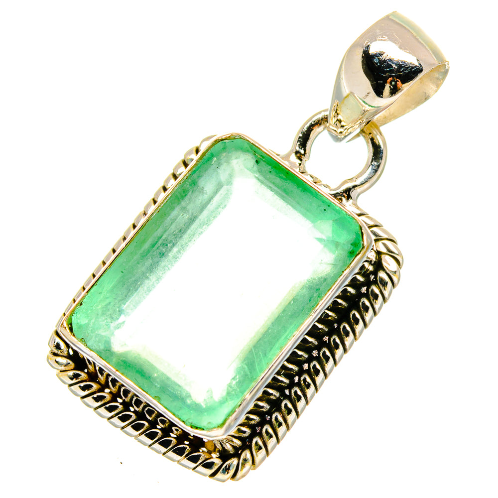 Green Fluorite Pendants handcrafted by Ana Silver Co - PD16668