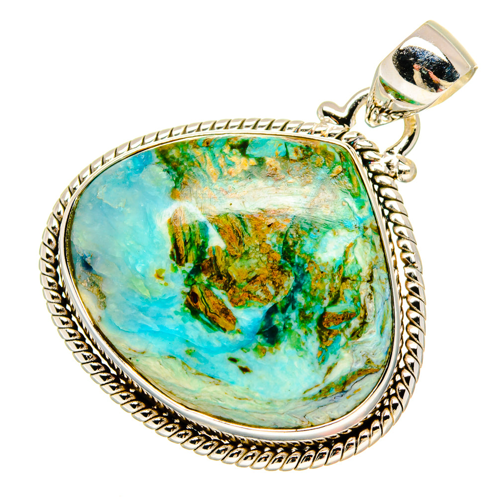 Peruvian Opal Pendants handcrafted by Ana Silver Co - PD16687