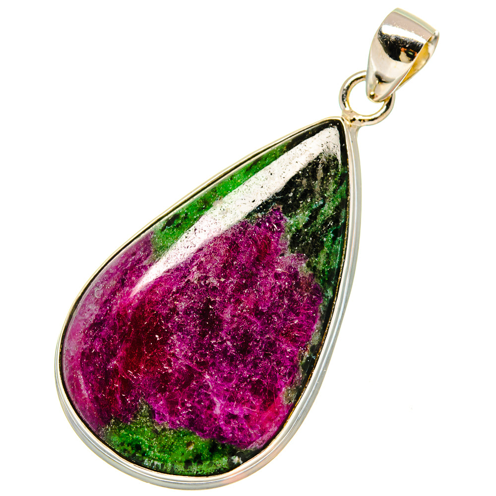 Ruby Zoisite Pendants handcrafted by Ana Silver Co - PD16888