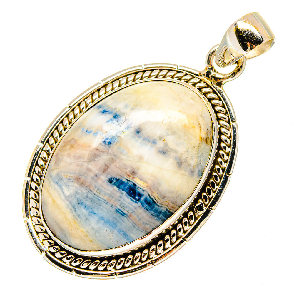 Blue Scheelite Pendants handcrafted by Ana Silver Co - PD16900