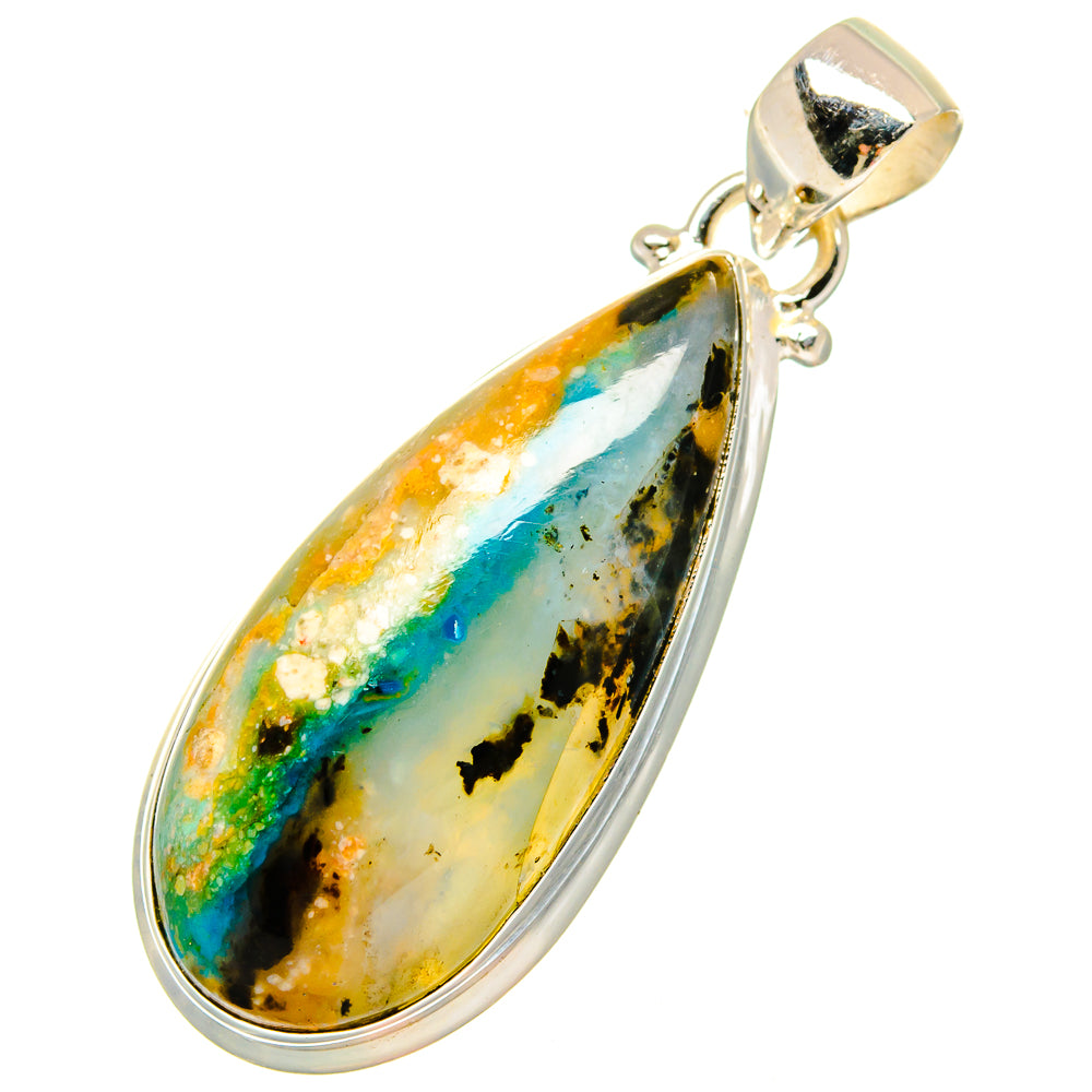 Peruvian Opal Pendants handcrafted by Ana Silver Co - PD16907