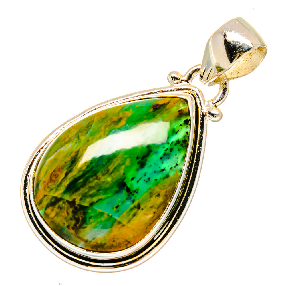 Peruvian Opal Pendants handcrafted by Ana Silver Co - PD16973
